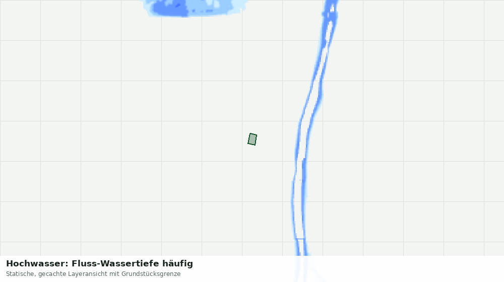 Statische Kartenansicht: Hochwasser: Fluss-Wassertiefe häufig