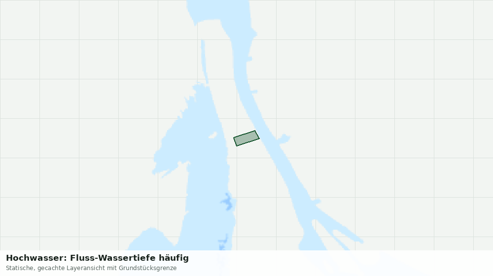 Statische Kartenansicht: Hochwasser: Fluss-Wassertiefe häufig
