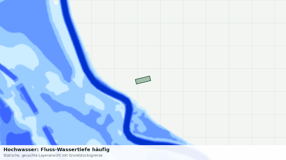 Statische Kartenansicht: Hochwasser: Fluss-Wassertiefe häufig