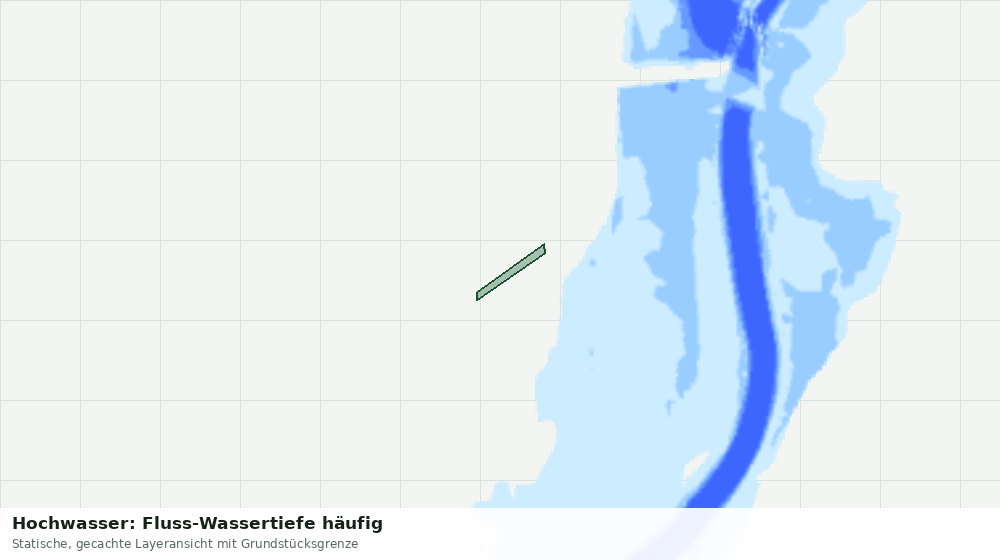 Statische Kartenansicht: Hochwasser: Fluss-Wassertiefe häufig