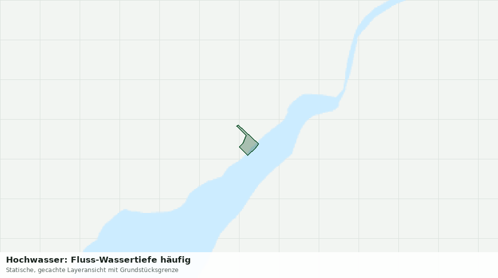 Statische Kartenansicht: Hochwasser: Fluss-Wassertiefe häufig