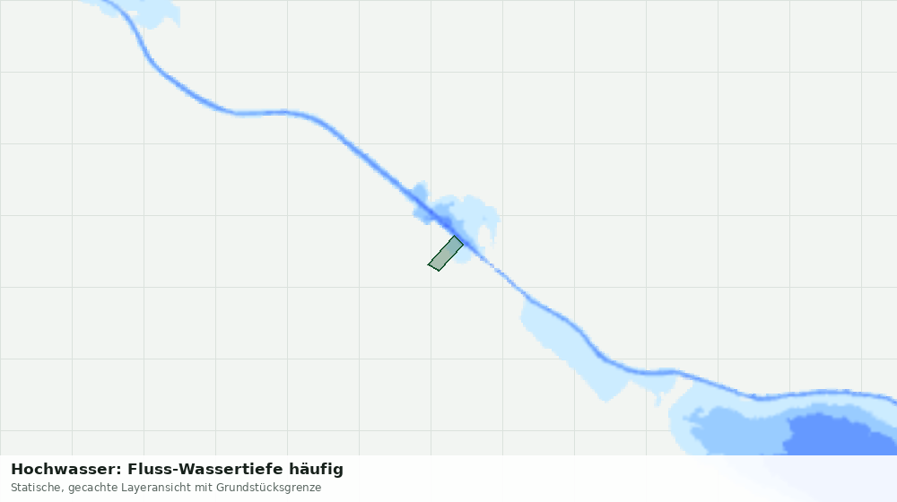 Statische Kartenansicht: Hochwasser: Fluss-Wassertiefe häufig