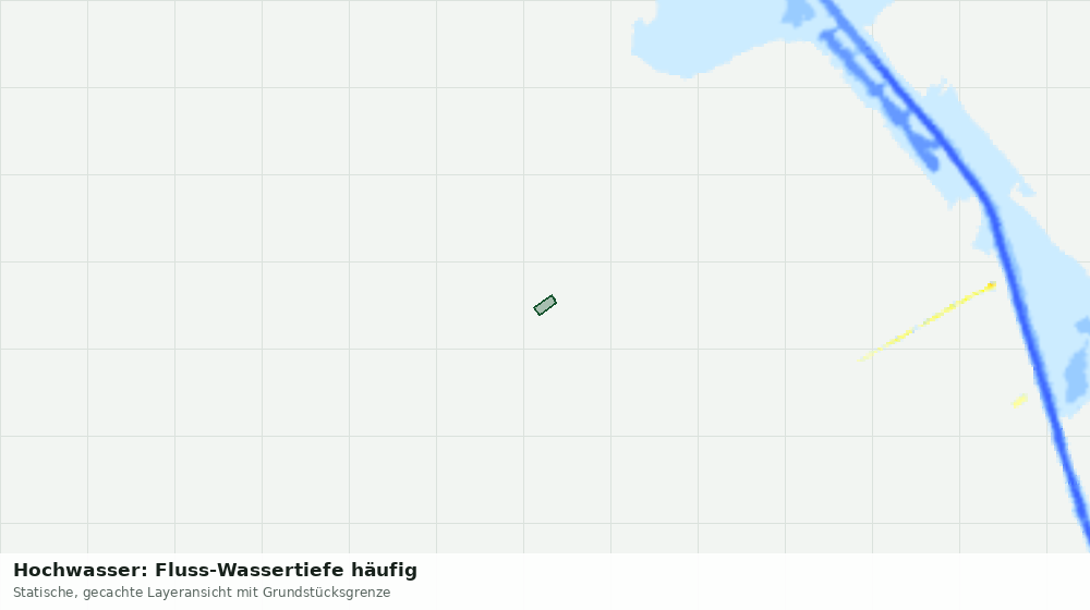 Statische Kartenansicht: Hochwasser: Fluss-Wassertiefe häufig
