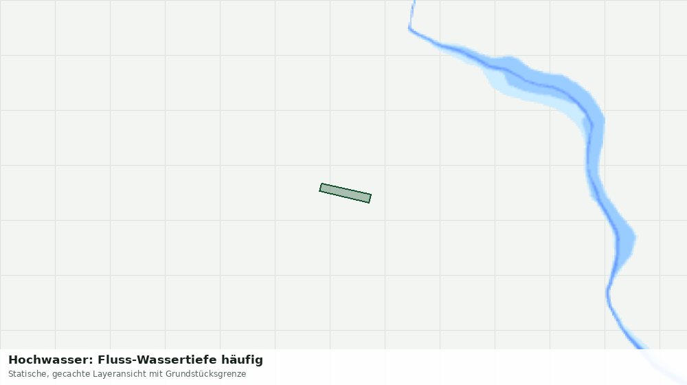 Statische Kartenansicht: Hochwasser: Fluss-Wassertiefe häufig