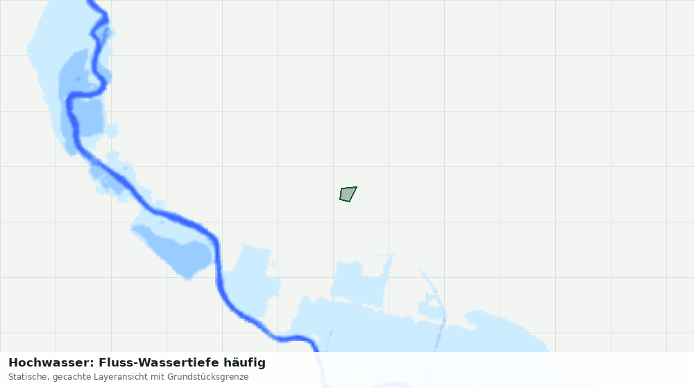 Statische Kartenansicht: Hochwasser: Fluss-Wassertiefe häufig