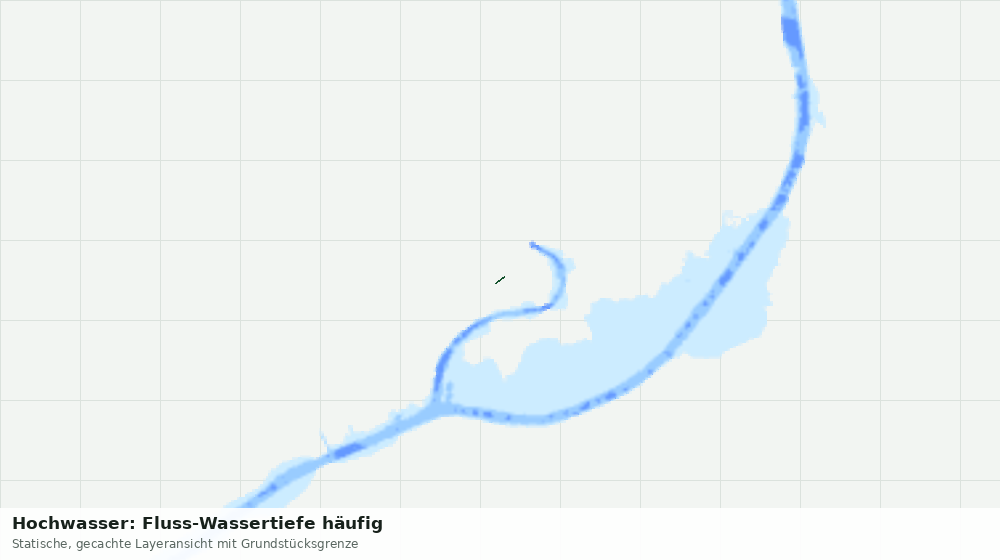 Statische Kartenansicht: Hochwasser: Fluss-Wassertiefe häufig
