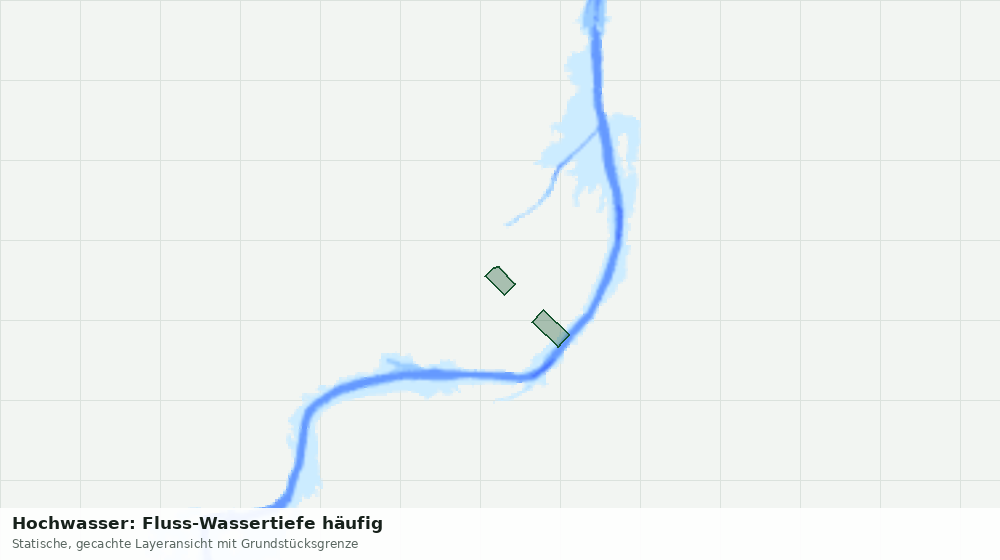 Statische Kartenansicht: Hochwasser: Fluss-Wassertiefe häufig