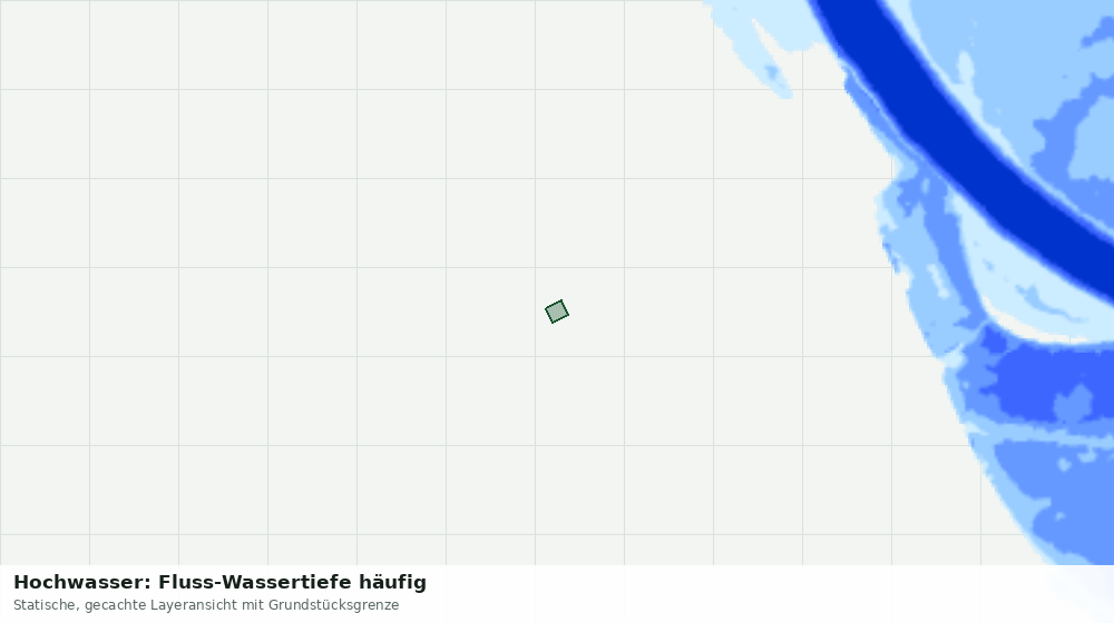 Statische Kartenansicht: Hochwasser: Fluss-Wassertiefe häufig