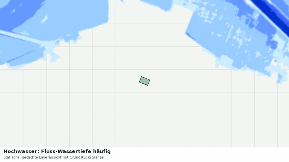 Statische Kartenansicht: Hochwasser: Fluss-Wassertiefe häufig