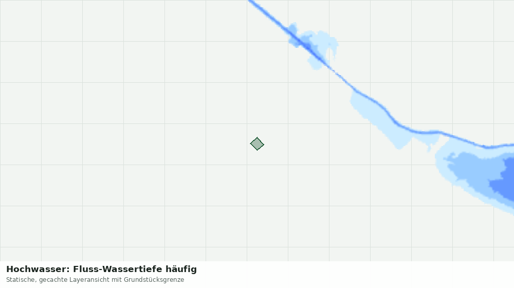 Statische Kartenansicht: Hochwasser: Fluss-Wassertiefe häufig