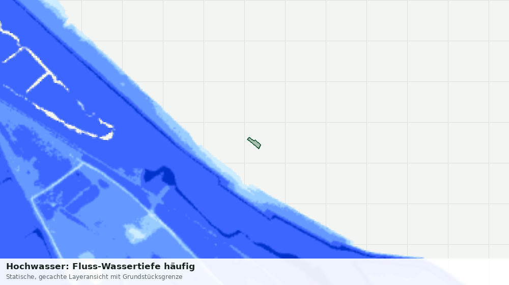 Statische Kartenansicht: Hochwasser: Fluss-Wassertiefe häufig