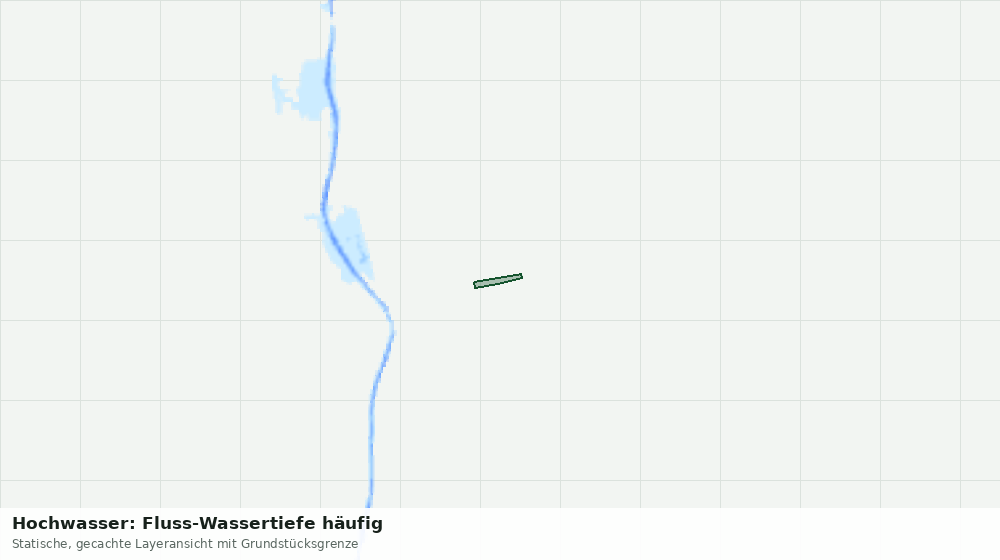 Statische Kartenansicht: Hochwasser: Fluss-Wassertiefe häufig