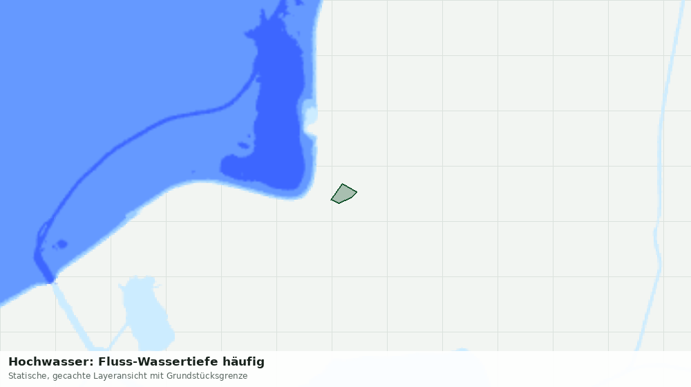 Statische Kartenansicht: Hochwasser: Fluss-Wassertiefe häufig