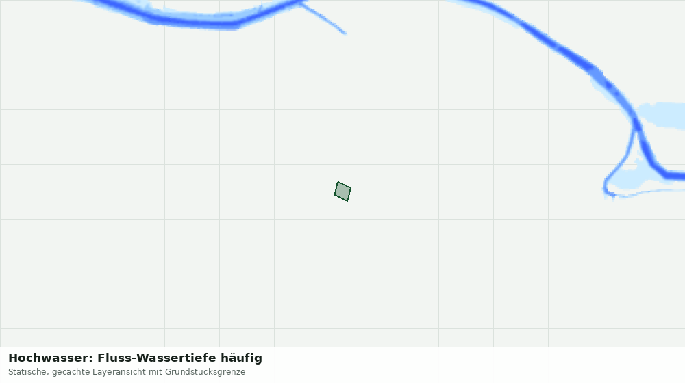 Statische Kartenansicht: Hochwasser: Fluss-Wassertiefe häufig