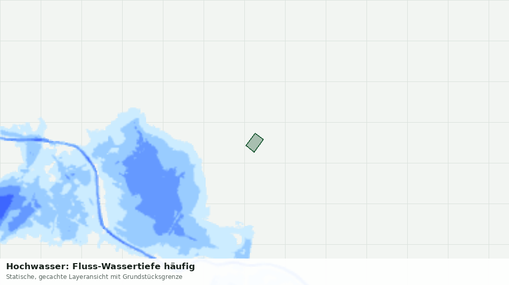 Statische Kartenansicht: Hochwasser: Fluss-Wassertiefe häufig