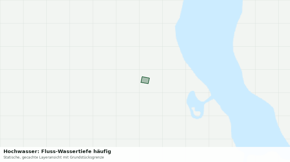 Statische Kartenansicht: Hochwasser: Fluss-Wassertiefe häufig