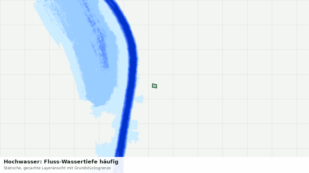 Statische Kartenansicht: Hochwasser: Fluss-Wassertiefe häufig