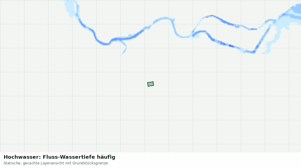 Statische Kartenansicht: Hochwasser: Fluss-Wassertiefe häufig