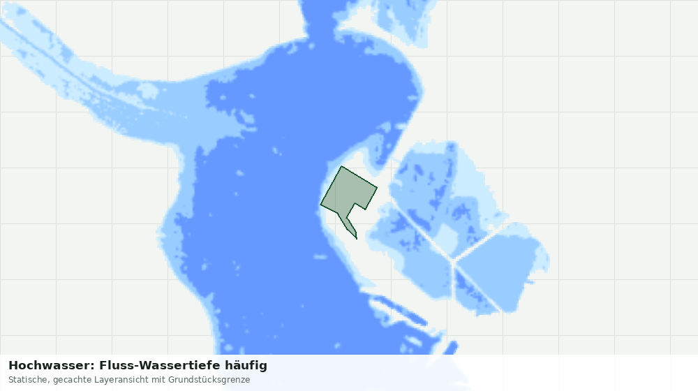 Statische Kartenansicht: Hochwasser: Fluss-Wassertiefe häufig