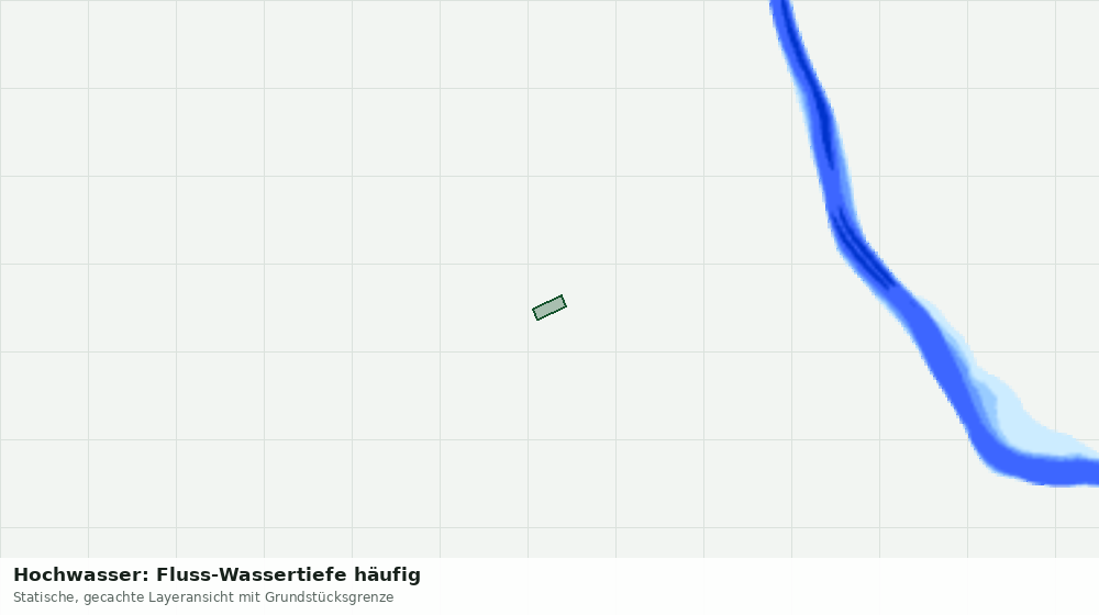 Statische Kartenansicht: Hochwasser: Fluss-Wassertiefe häufig