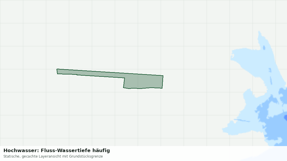 Statische Kartenansicht: Hochwasser: Fluss-Wassertiefe häufig