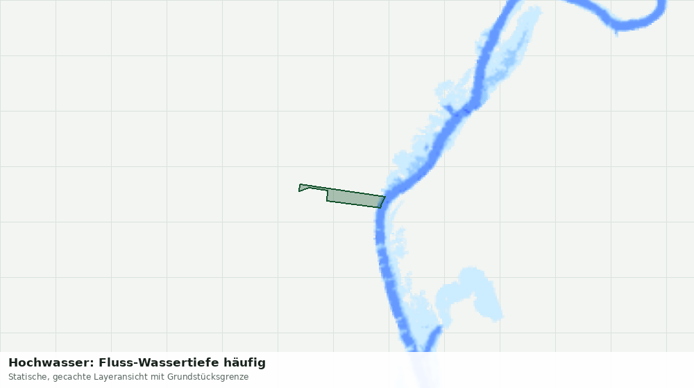 Statische Kartenansicht: Hochwasser: Fluss-Wassertiefe häufig