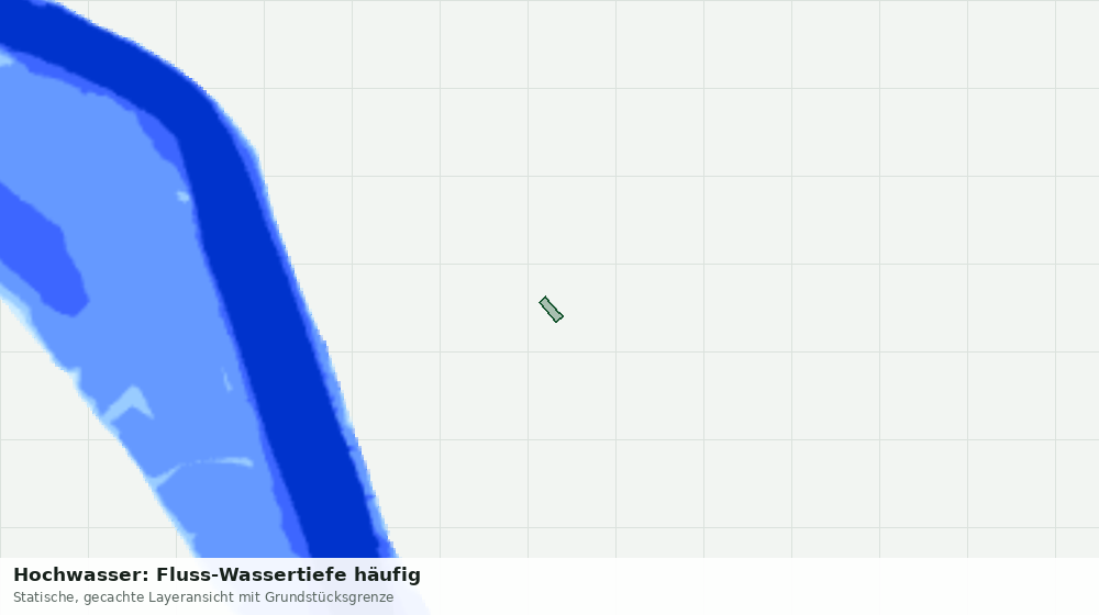Statische Kartenansicht: Hochwasser: Fluss-Wassertiefe häufig