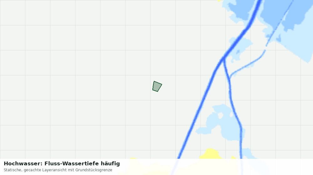 Statische Kartenansicht: Hochwasser: Fluss-Wassertiefe häufig