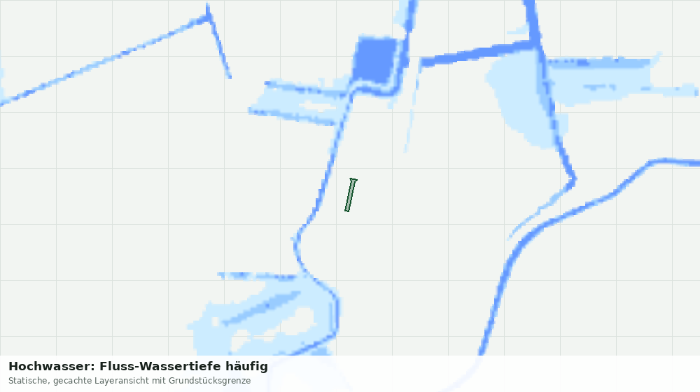 Statische Kartenansicht: Hochwasser: Fluss-Wassertiefe häufig