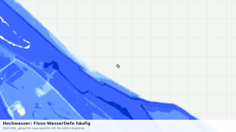 Statische Kartenansicht: Hochwasser: Fluss-Wassertiefe häufig