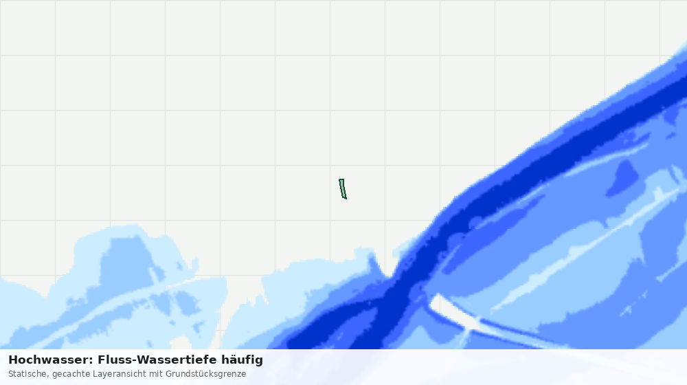 Statische Kartenansicht: Hochwasser: Fluss-Wassertiefe häufig