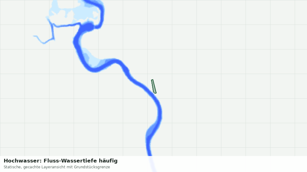 Statische Kartenansicht: Hochwasser: Fluss-Wassertiefe häufig