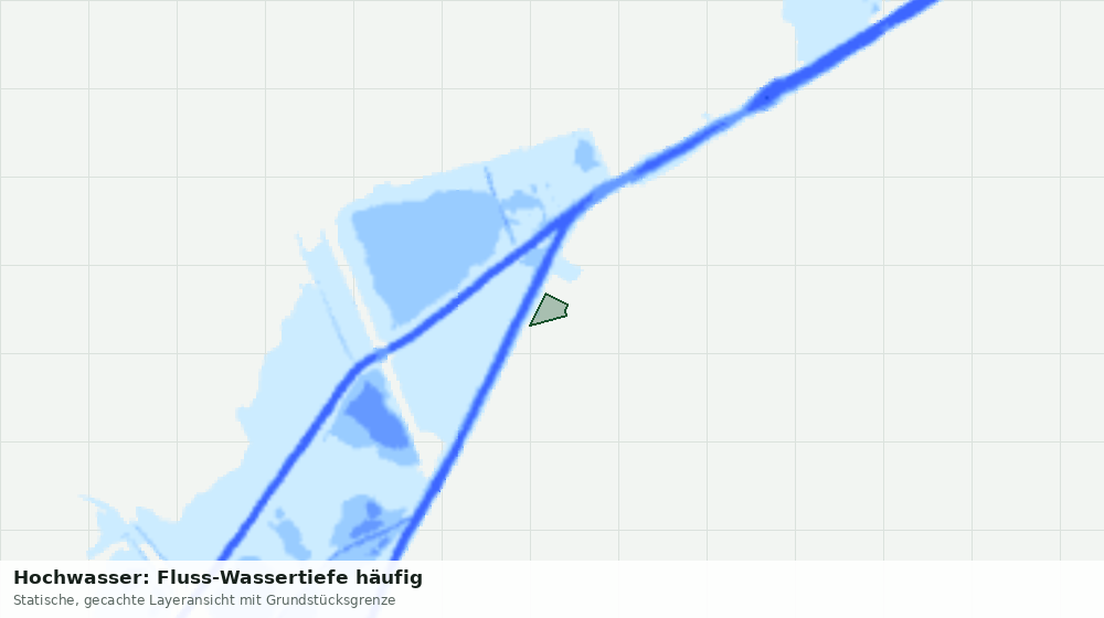 Statische Kartenansicht: Hochwasser: Fluss-Wassertiefe häufig