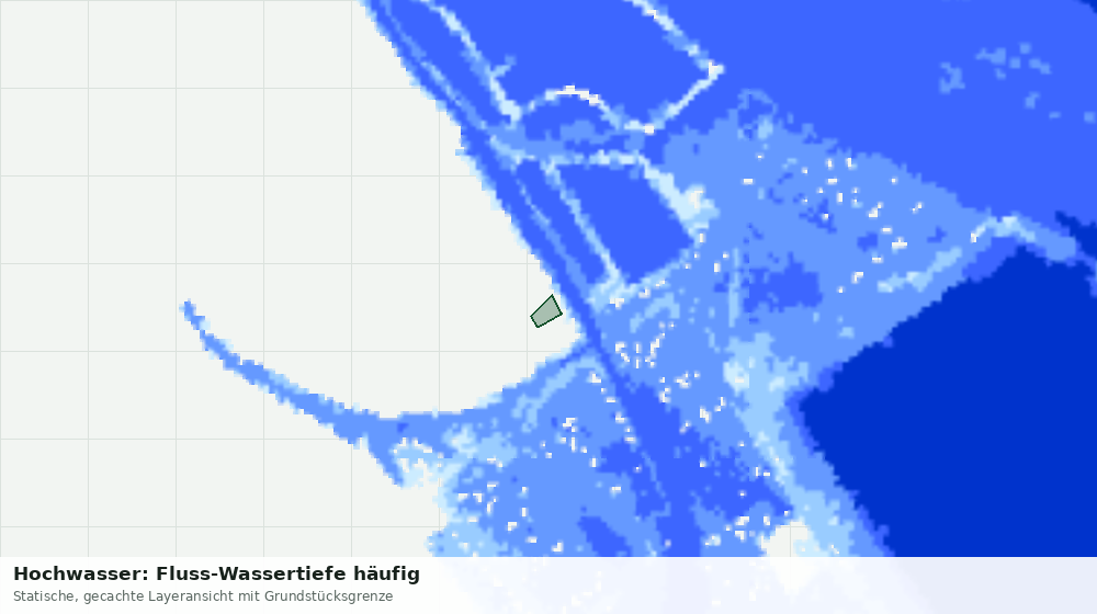 Statische Kartenansicht: Hochwasser: Fluss-Wassertiefe häufig