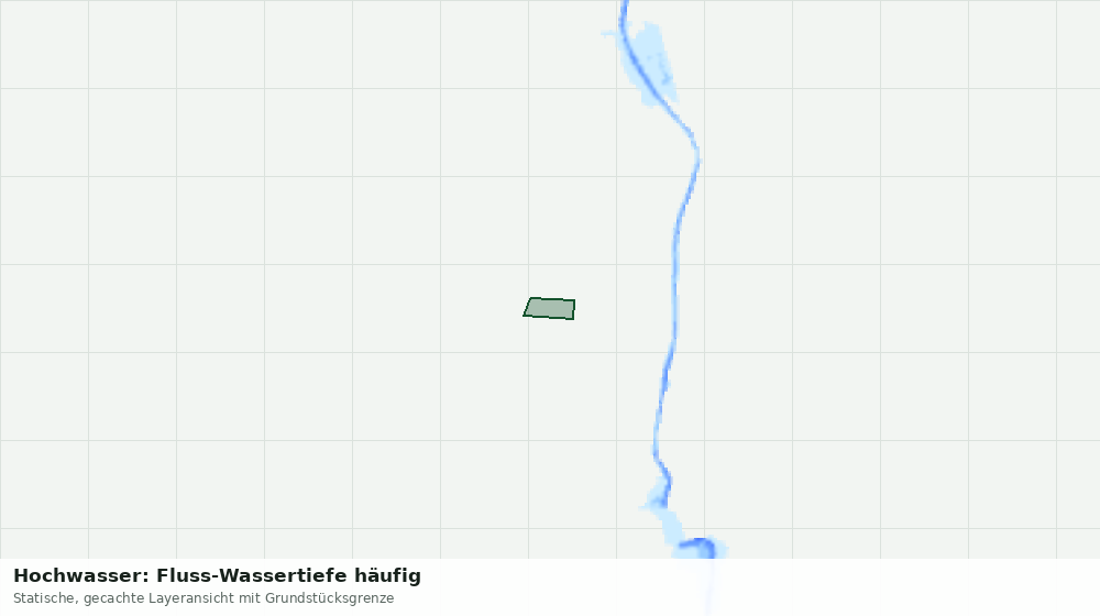 Statische Kartenansicht: Hochwasser: Fluss-Wassertiefe häufig