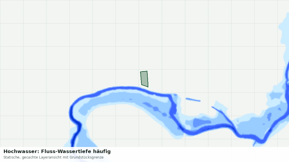 Statische Kartenansicht: Hochwasser: Fluss-Wassertiefe häufig