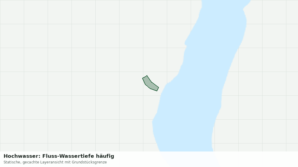 Statische Kartenansicht: Hochwasser: Fluss-Wassertiefe häufig