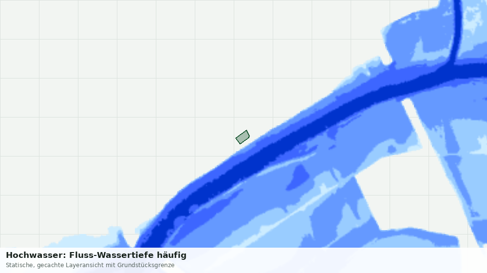 Statische Kartenansicht: Hochwasser: Fluss-Wassertiefe häufig