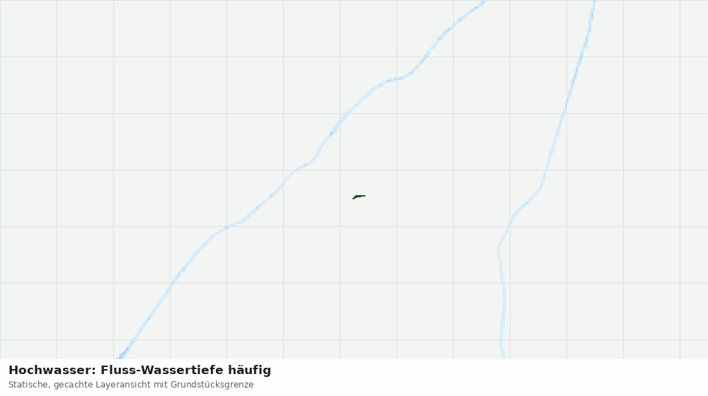 Statische Kartenansicht: Hochwasser: Fluss-Wassertiefe häufig