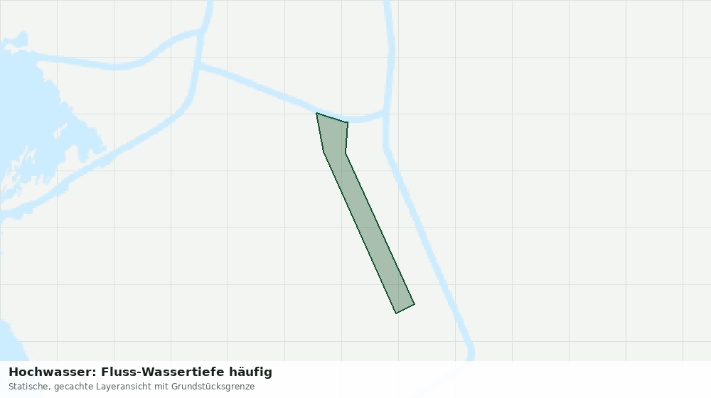 Statische Kartenansicht: Hochwasser: Fluss-Wassertiefe häufig