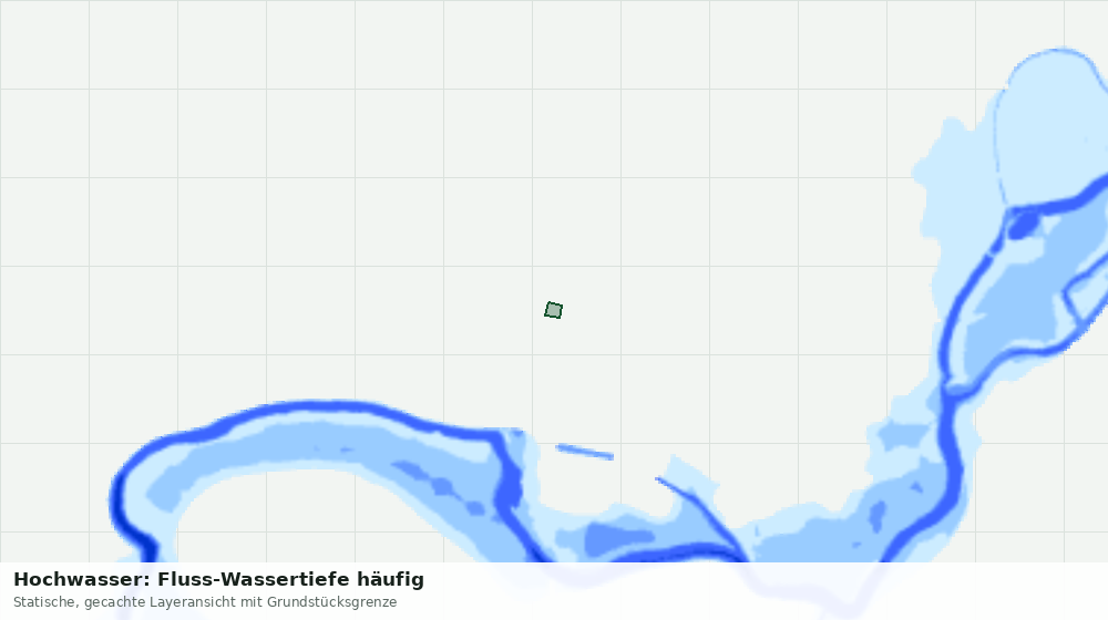 Statische Kartenansicht: Hochwasser: Fluss-Wassertiefe häufig