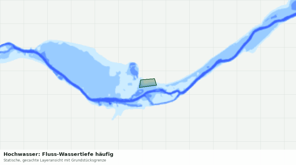 Statische Kartenansicht: Hochwasser: Fluss-Wassertiefe häufig