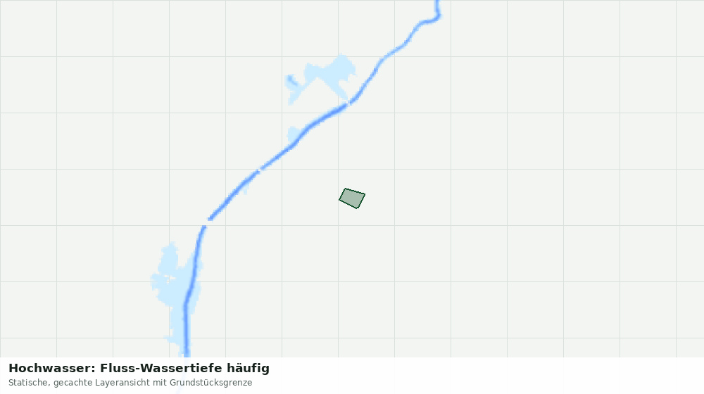 Statische Kartenansicht: Hochwasser: Fluss-Wassertiefe häufig