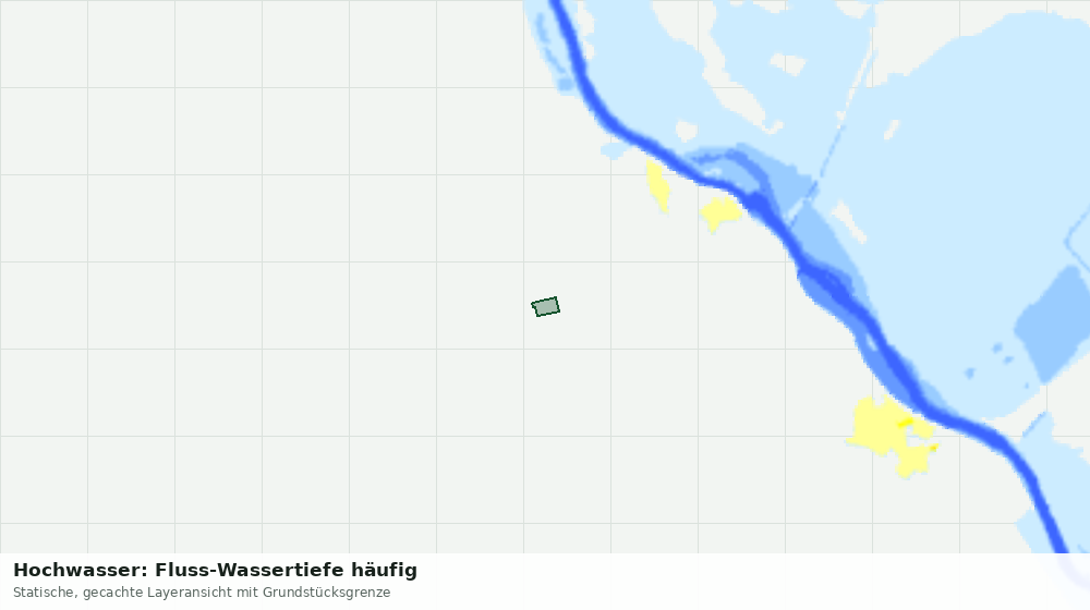 Statische Kartenansicht: Hochwasser: Fluss-Wassertiefe häufig