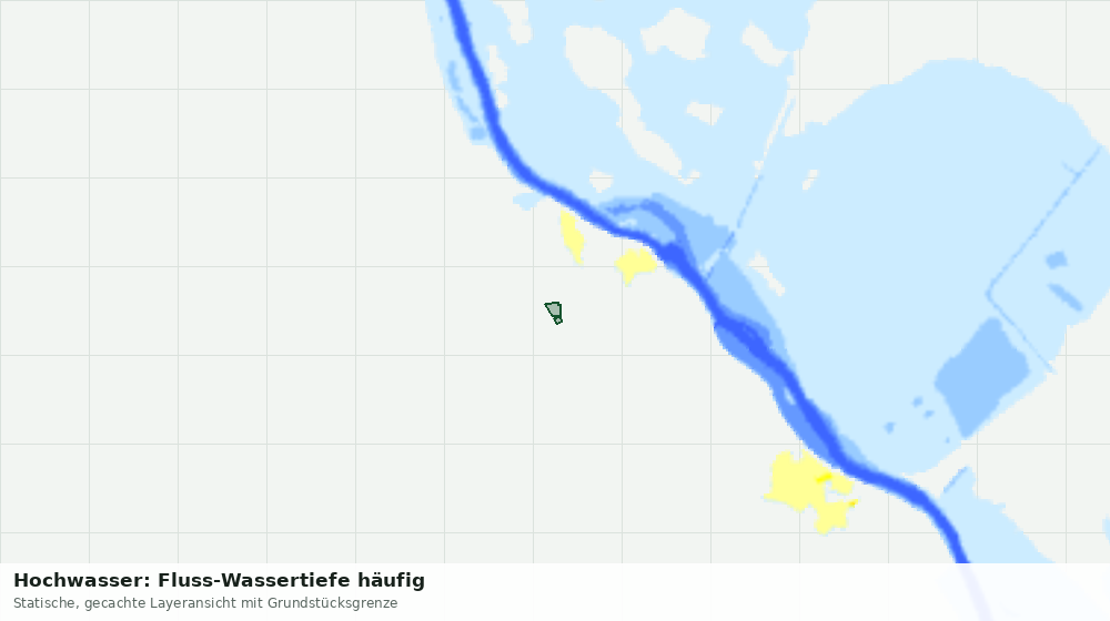 Statische Kartenansicht: Hochwasser: Fluss-Wassertiefe häufig