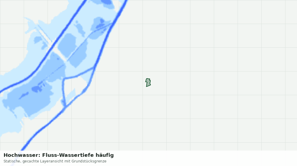 Statische Kartenansicht: Hochwasser: Fluss-Wassertiefe häufig