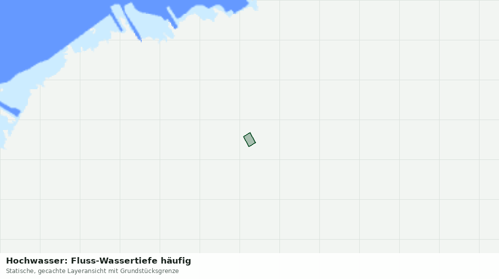 Statische Kartenansicht: Hochwasser: Fluss-Wassertiefe häufig