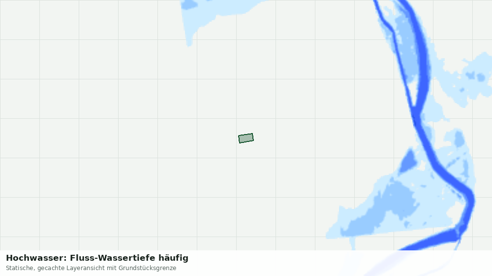 Statische Kartenansicht: Hochwasser: Fluss-Wassertiefe häufig