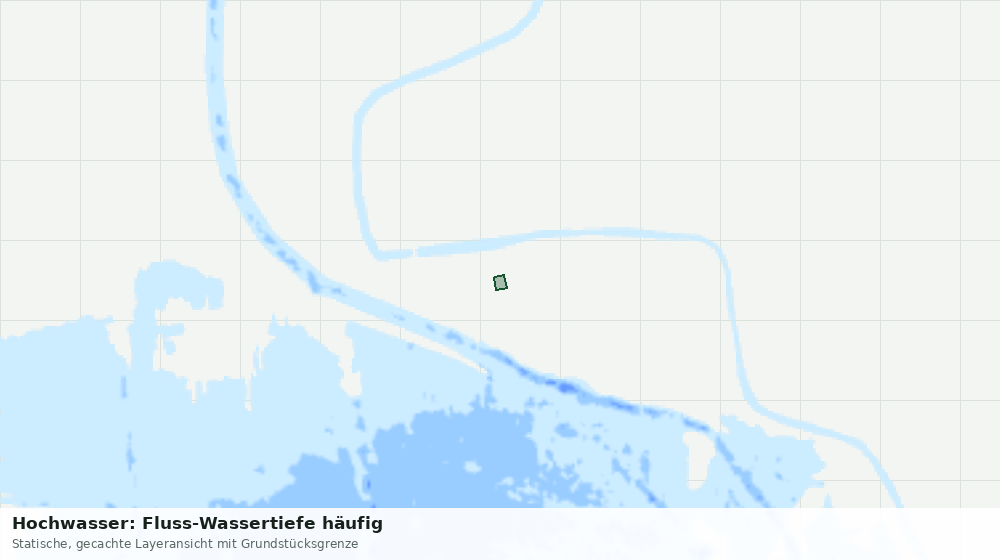 Statische Kartenansicht: Hochwasser: Fluss-Wassertiefe häufig