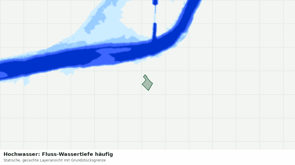 Statische Kartenansicht: Hochwasser: Fluss-Wassertiefe häufig